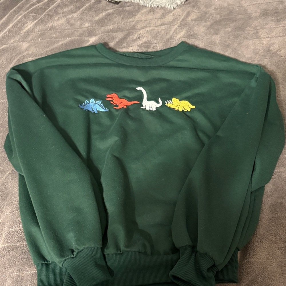 Green Dinosaur Sweatshirt